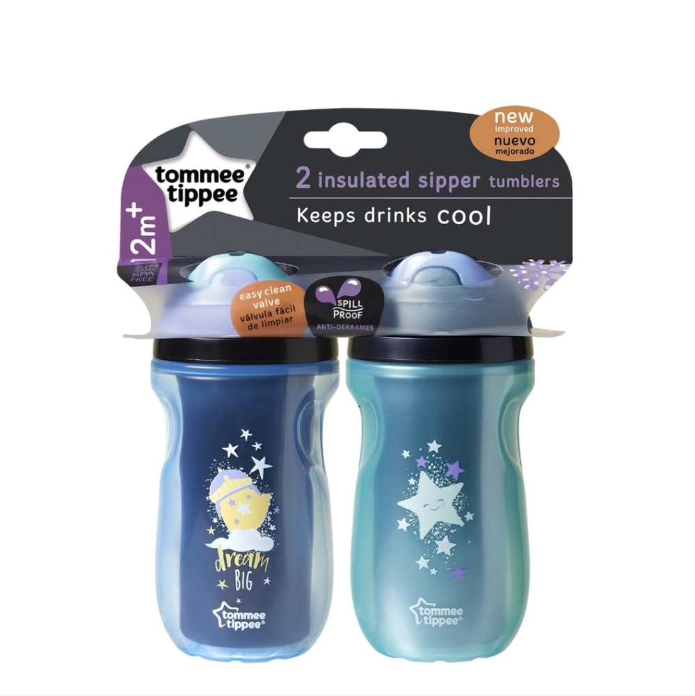 Tommee Tippee‎ 2 pack Insulated Sippee Toddler Tumbler Cup, 12+ months new FREE